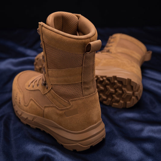 Lightweight Tactical Boots — Coyote, rear view