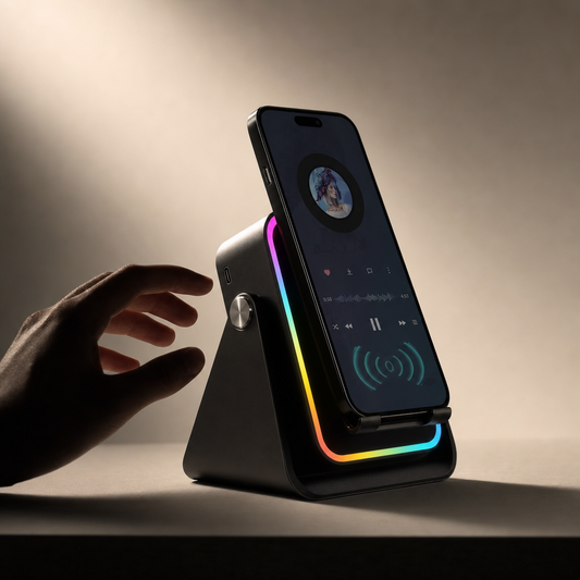 Wireless Audio Speaker Stand with Power Bank
